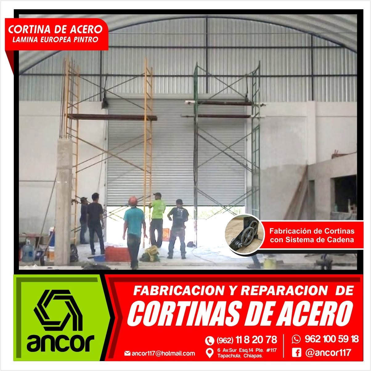 Trabajo de cortinas de acero Ancor 12