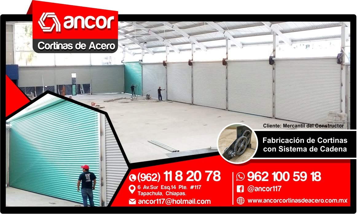 Trabajo de cortinas de acero Ancor 5