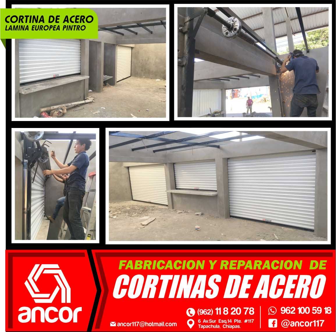 Cortinas de acero con lámina Pintro